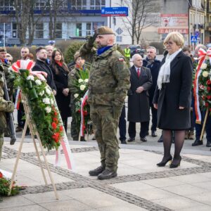 Uczestnicy obchodów Narodowego Dnia Pamięci Żołnierzy Wyklętych