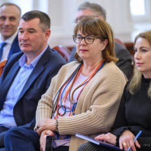 Uczestnicy spotkania dotyczącego obrony cywilnej