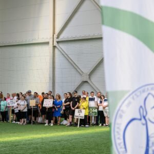 Zdjęcie przedstawia uczestników Spartakiady Środowiskowych Domów Samopomocy